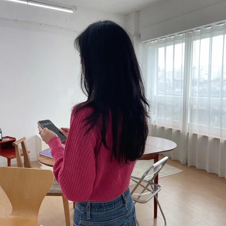 [best가디건✨]루나 하찌 크롭 브이넥 가디건 상세 이미지 29