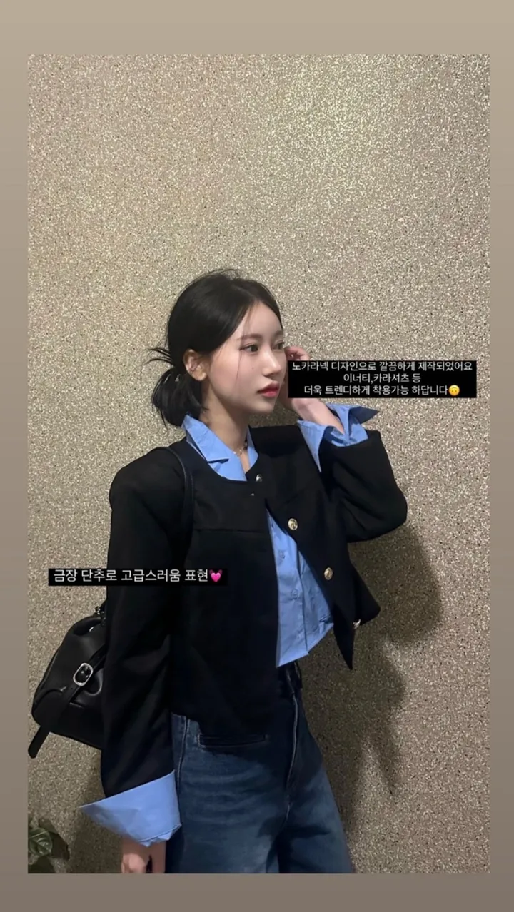 (단독진행/강매템❤️) 노카라넥 금장 단추 스웨이드 자켓 상세 이미지 2