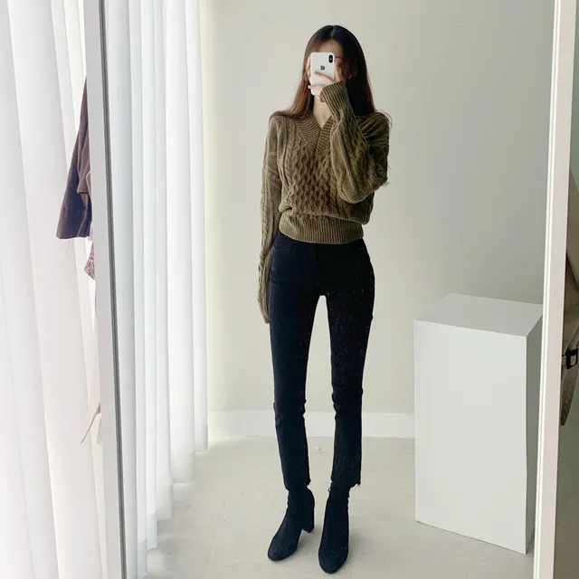 [빠른배송/1만장돌파] 스판굿 반하이 8부 일자 팬츠 면바지 화이트 블랙 베이지 상세 이미지 19