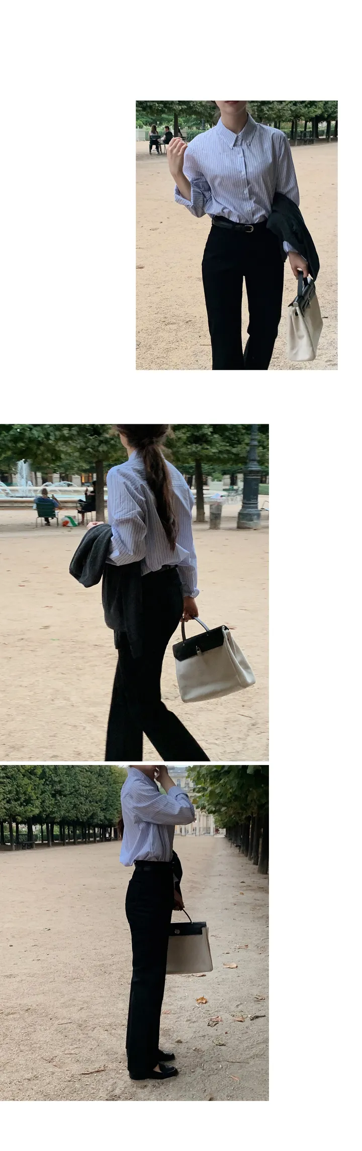 [🖤핏보장] 프리미엄 세미부츠컷 블랙진 (+베이직/롱ver) - 4 size (SLOWMADE/자체제작/부츠컷/인생데님/난스판/키작녀바지/블랙데님/사이즈세분화) 상세 이미지 32