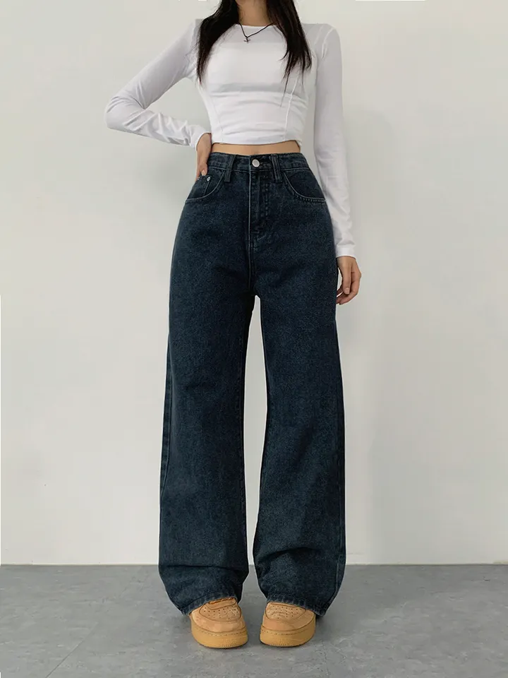 (숏,기본,롱/~XL)[사계절 인생데님,후기극찬🖤6color*사계절,스탠다드핏! 워싱 하이웨스트 데일리데님팬츠] 로키워싱스탠다드데님 상세 이미지 41