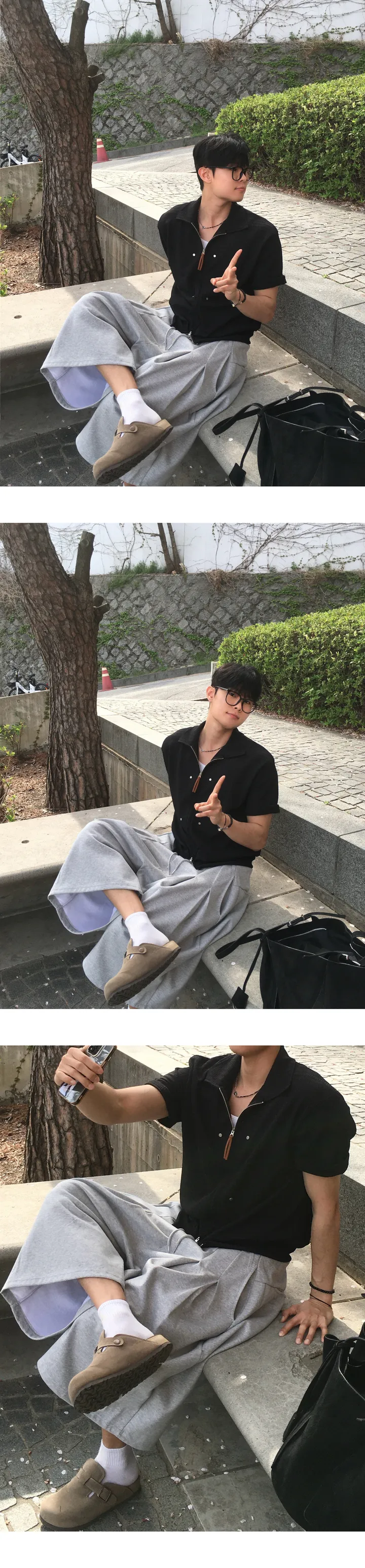 [SUMMER VER.] 보테가 가디건 하프 자켓 남자 여름 코디 상세 이미지 7