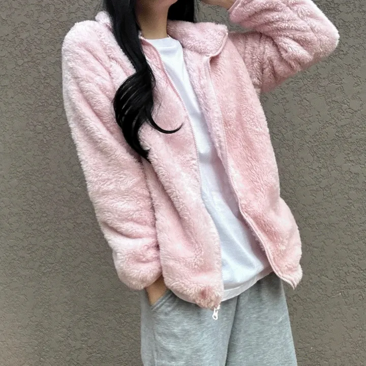 [효자템/세일] 💗양털 플리스 후리스 집업 커플 남여 공용 3color 상세 이미지 3