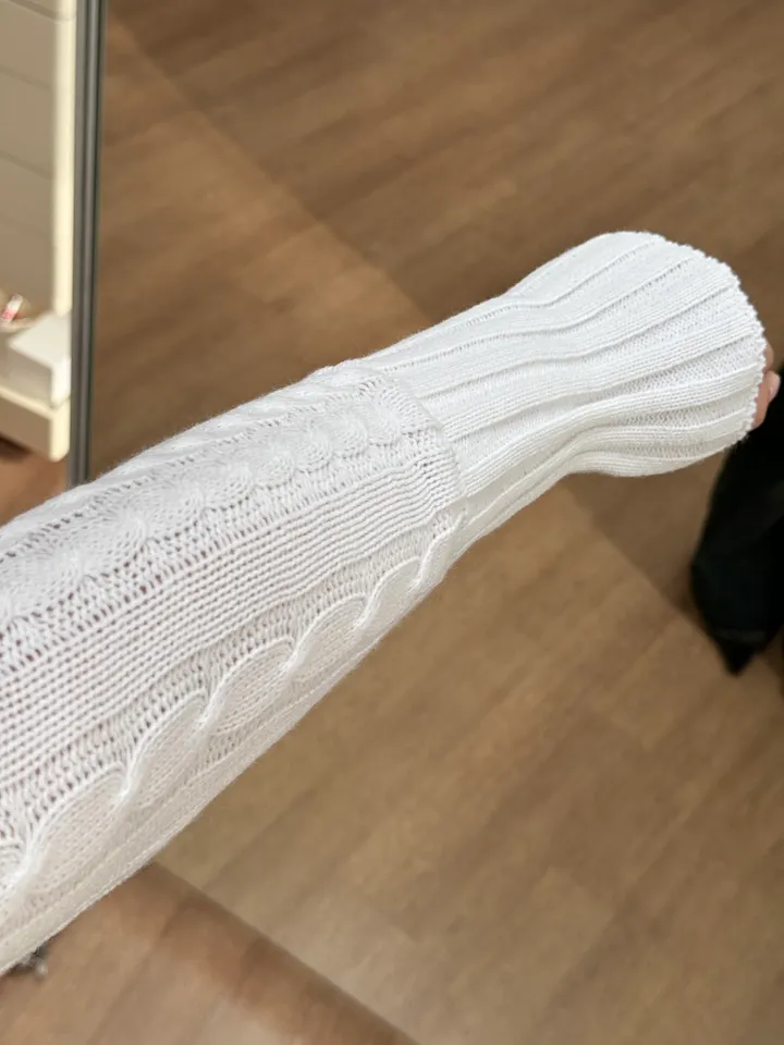 [~77/핏보장]비비 꽈배기 투웨이 니트후드집업 니트집업 상세 이미지 35