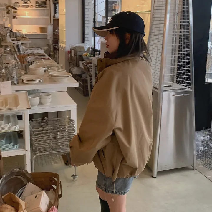 [봄야상💌] 마린 남녀공용 오버핏 배색 워크 야상 자켓 - Jk 상세 이미지 25