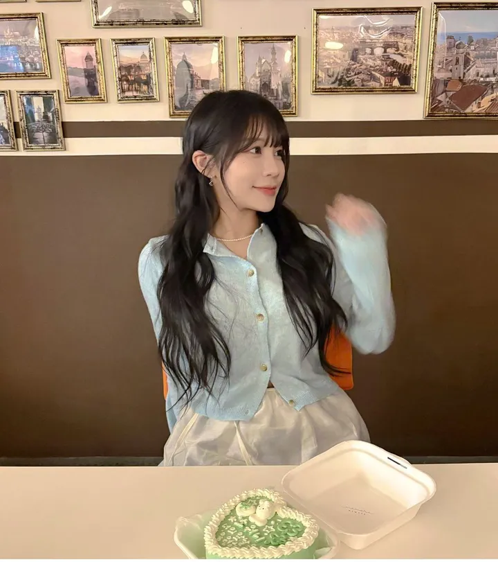 [너무 예뻐요../색감보장] 젤라또 레이어드 캐시미어 라운드 크롭 단추 니트 가디건 (9 col) 봄가디건 기본텝 상세 이미지 41