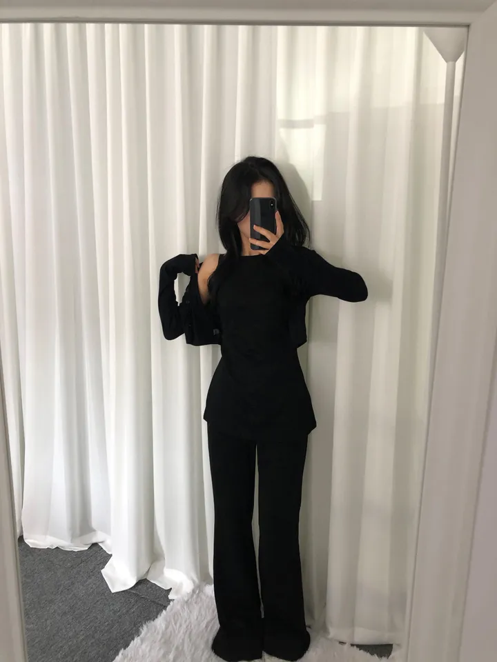 [휴가❤︎데일리룩/여리여리핏]트임 홀터넥 set 상세 이미지 24