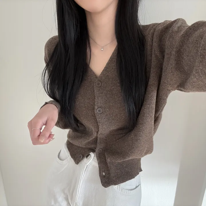 [핏대박/폭닥] 부드러운 핏감, 첼시 브이넥 긴팔 니트 가디건 - 6col 상세 이미지 19