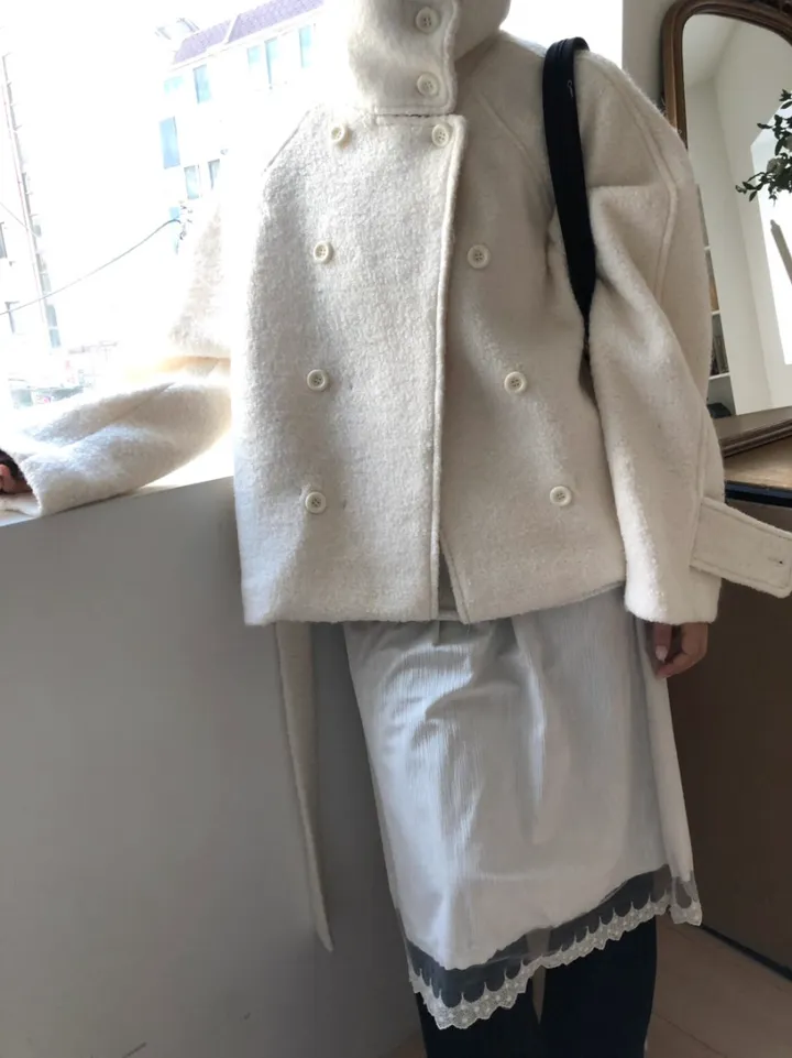 *아이당일*하이넥 더블 숏코트(2color) 상세 이미지 43
