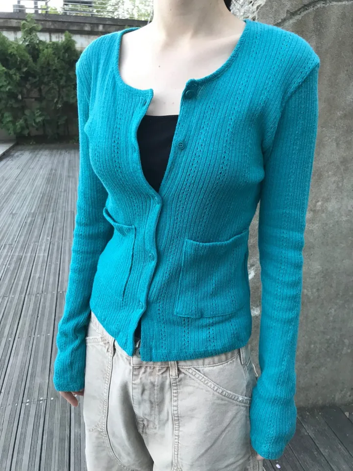모에 펀칭 가디건(3color) 상세 이미지 15