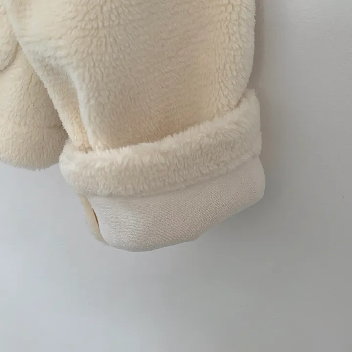[귀여움/아방핏🧸] 도톰포근~ 양털 뽀글이 떡볶이 더플 자켓 테디베어 숏코트 상세 이미지 27