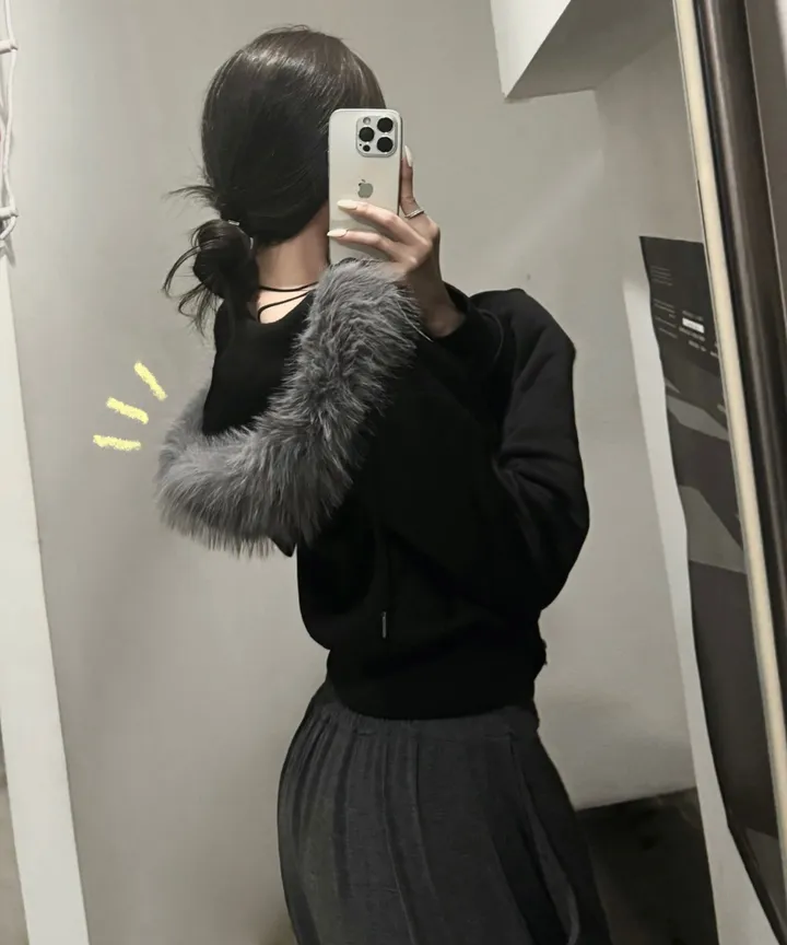 [희귀소장템/핏보장!] 슬림핏 차콜퍼 기모 후드집업 / 네오프렌 후드 상세 이미지 7