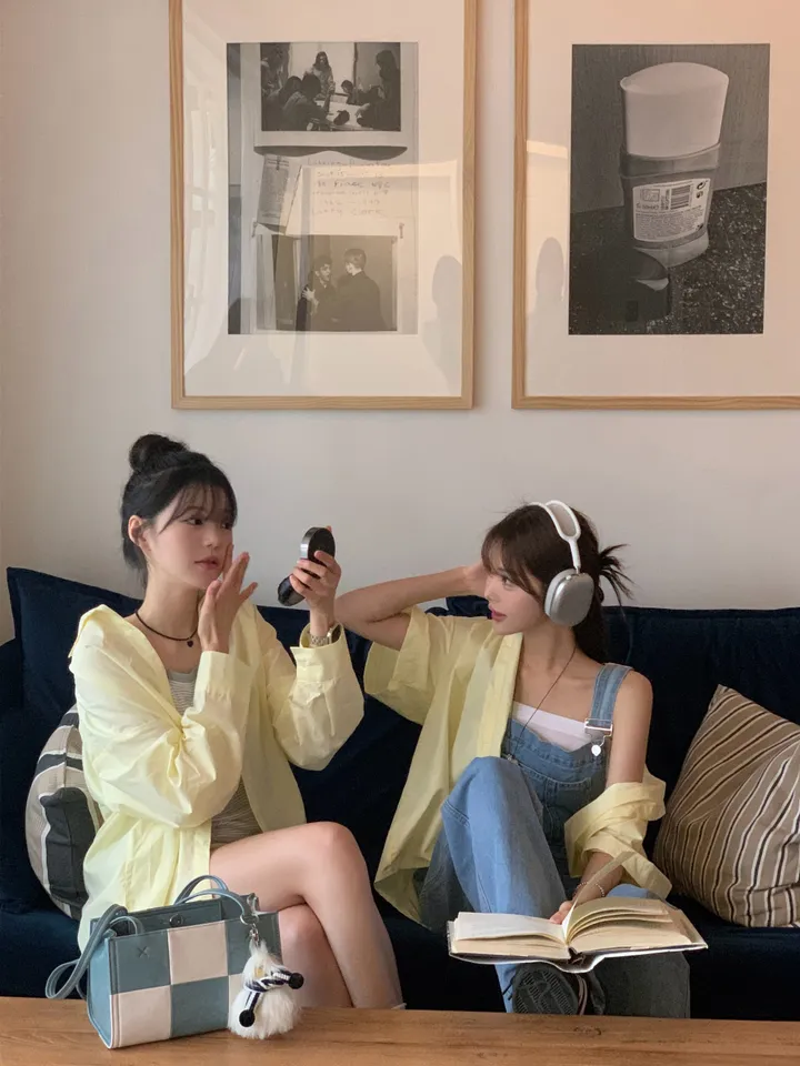 [4천장판매][MADE/핏보장인생셔츠] 에디 프렌치 코튼 오버핏 셔츠 남방 남녀공용 보이핏 레이어드 봄옷 봄신상 봄코디 봄상의 봄셔츠- 7color (KD1457,KD1910) 상세 이미지 96