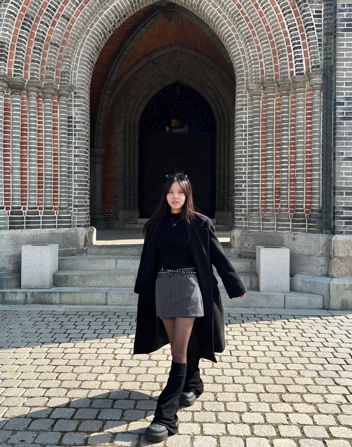 [울함유고퀄🖤] 엘리 울 더블 버튼 뒤트임 누빔 겨울 롱 코트 상세 이미지 44