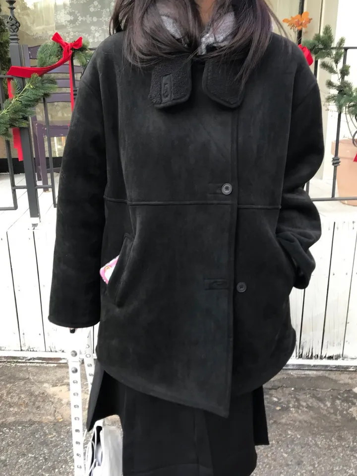 [하객룩💖] 스웨이드 무스탕 하프코트 (2c) 상세 이미지 31