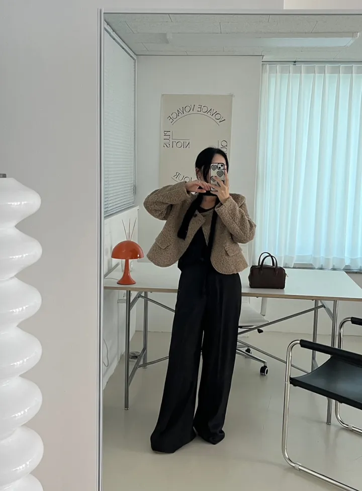 [로웰샵] 힐르 여성 와이드 부츠컷 롱 슬랙스 상세 이미지 5