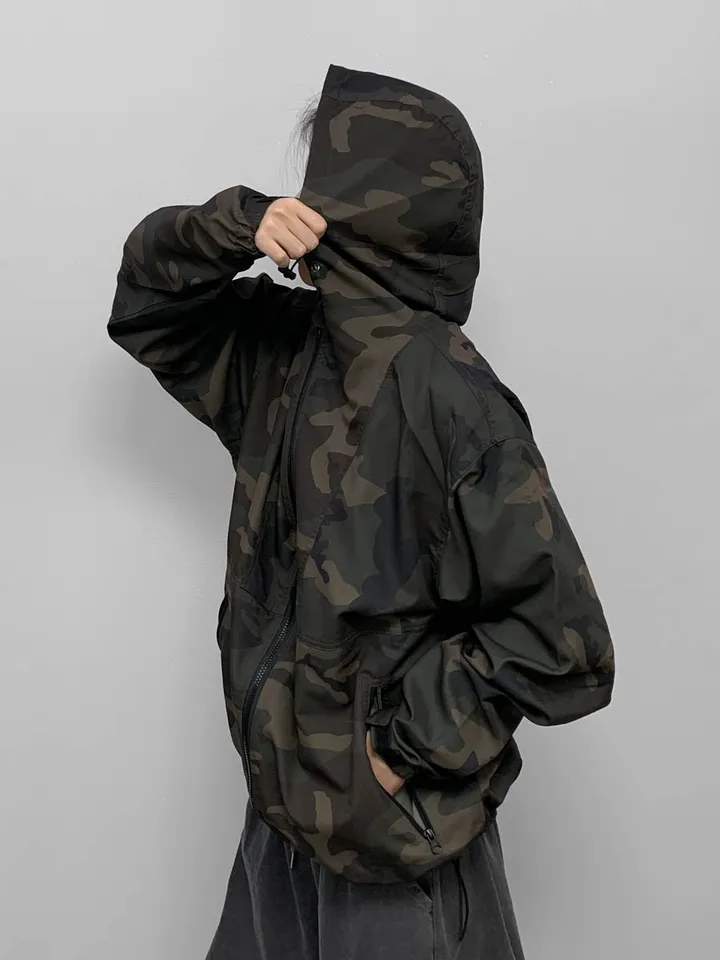 [🖤unisex] 카모 윈드 브레이커 상세 이미지 20