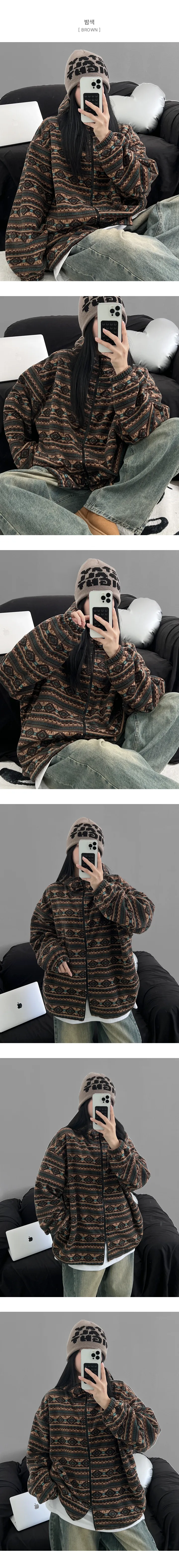 *묶음할인[부들폭신/간절기필수] 박시핏 플리스 후드집업 상세 이미지 5