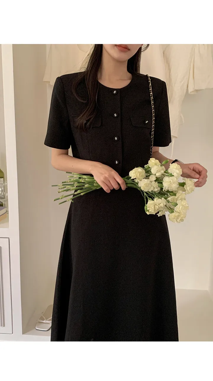 [셋업가능][10등신비율🖤/하객룩!][3천장돌파][자체제작] 클래식 엘빈 트위드 크롭 자켓 [2Types반팔/긴팔] 상세 이미지 32