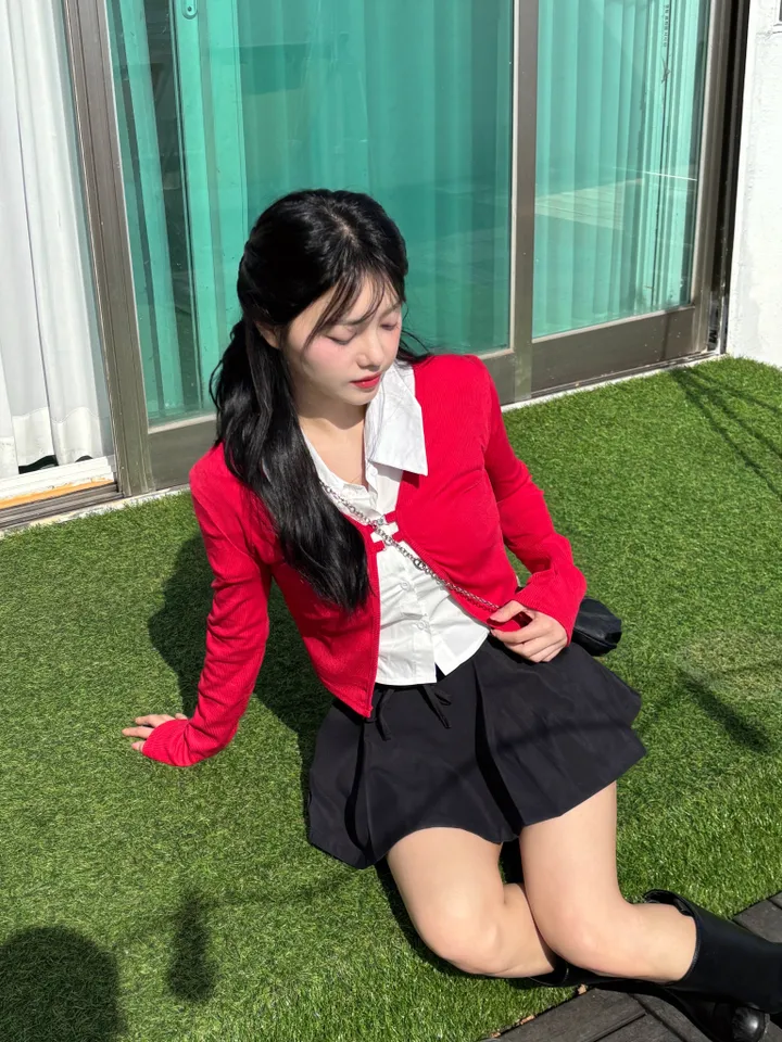 [🚀당일출고🚀] 하트 버클 가디건 상세 이미지 2