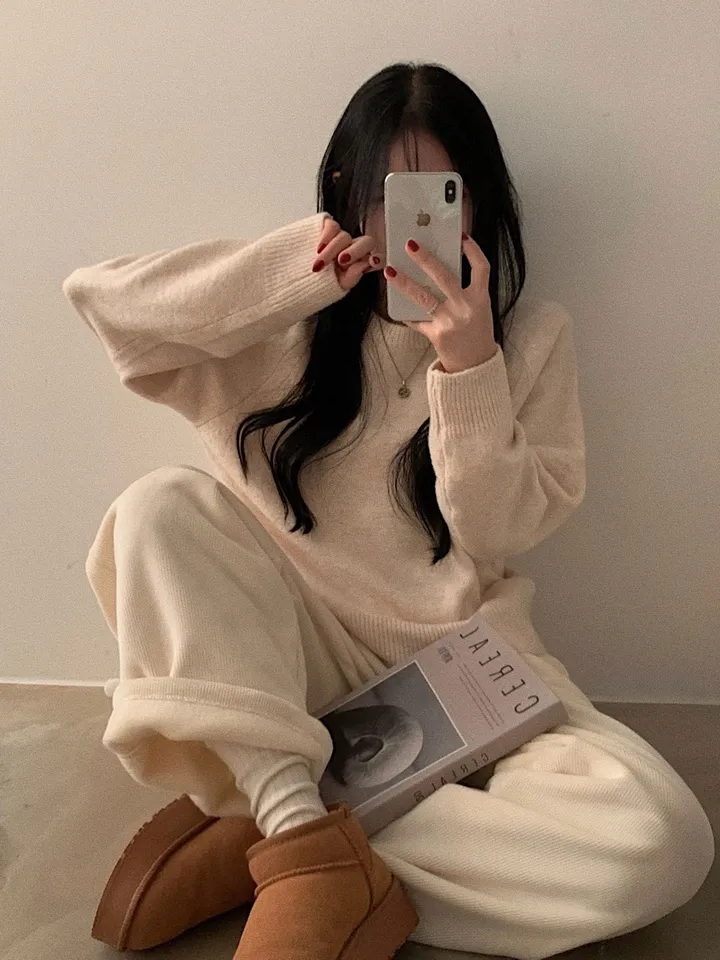 [따뜻보장🔥/가격실화?] 왕도톰! 융기모 골덴 스트링 와이드 추리닝팬츠 - 2color 상세 이미지 14