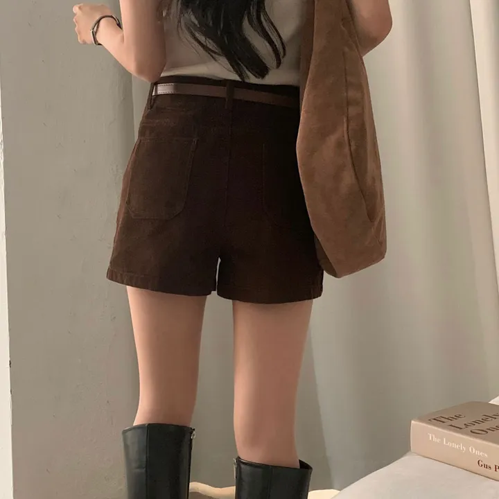 [벨트SET/말라핏!] 스윗 골덴 코듀로이 반바지 숏팬츠 - 3color 상세 이미지 37