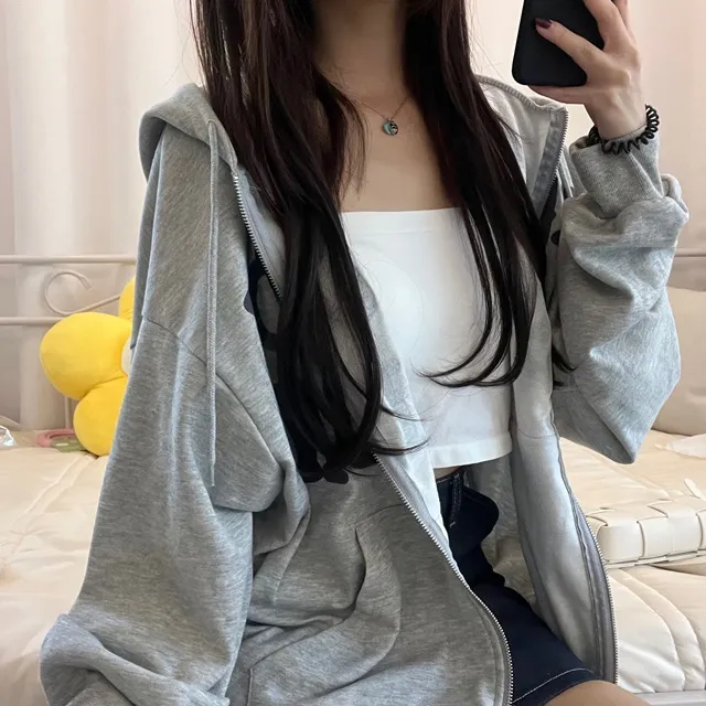 [기모ver.추가/특가할인중] 교복템강추 보호본능핏~  데일리 캐주얼 투웨이 발포 레터링 후드집업 상세 이미지 35