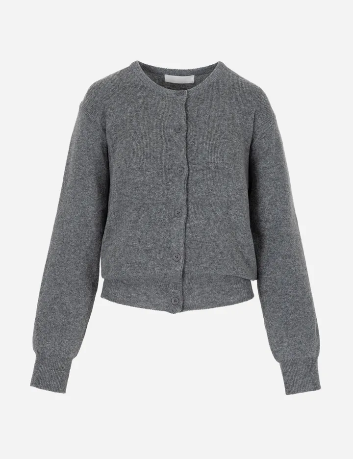 BASIC ROUND NECK KNIT CARDIGAN 베이직 라운드 니트 가디건 무지 긴팔 가디건 상세 이미지 9