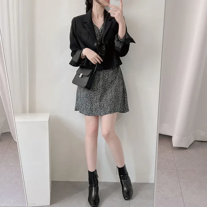 봄자켓*.* [패드없는, 퀄리티굿] 소매트임 크롭 자켓 상세 이미지 54