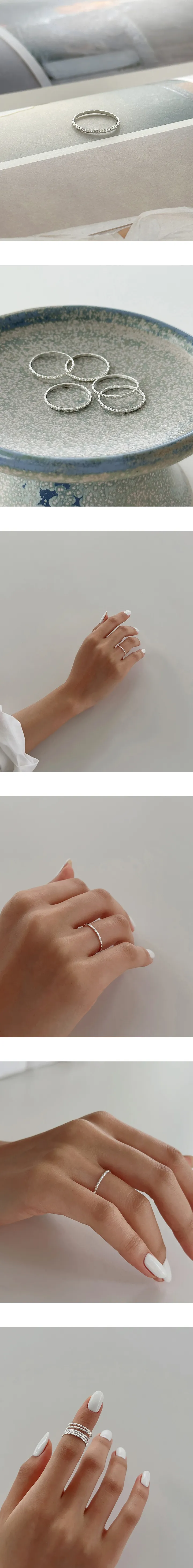 실버 925 베이직 기본 실반지 레이어드 포인트링 상세 이미지 26