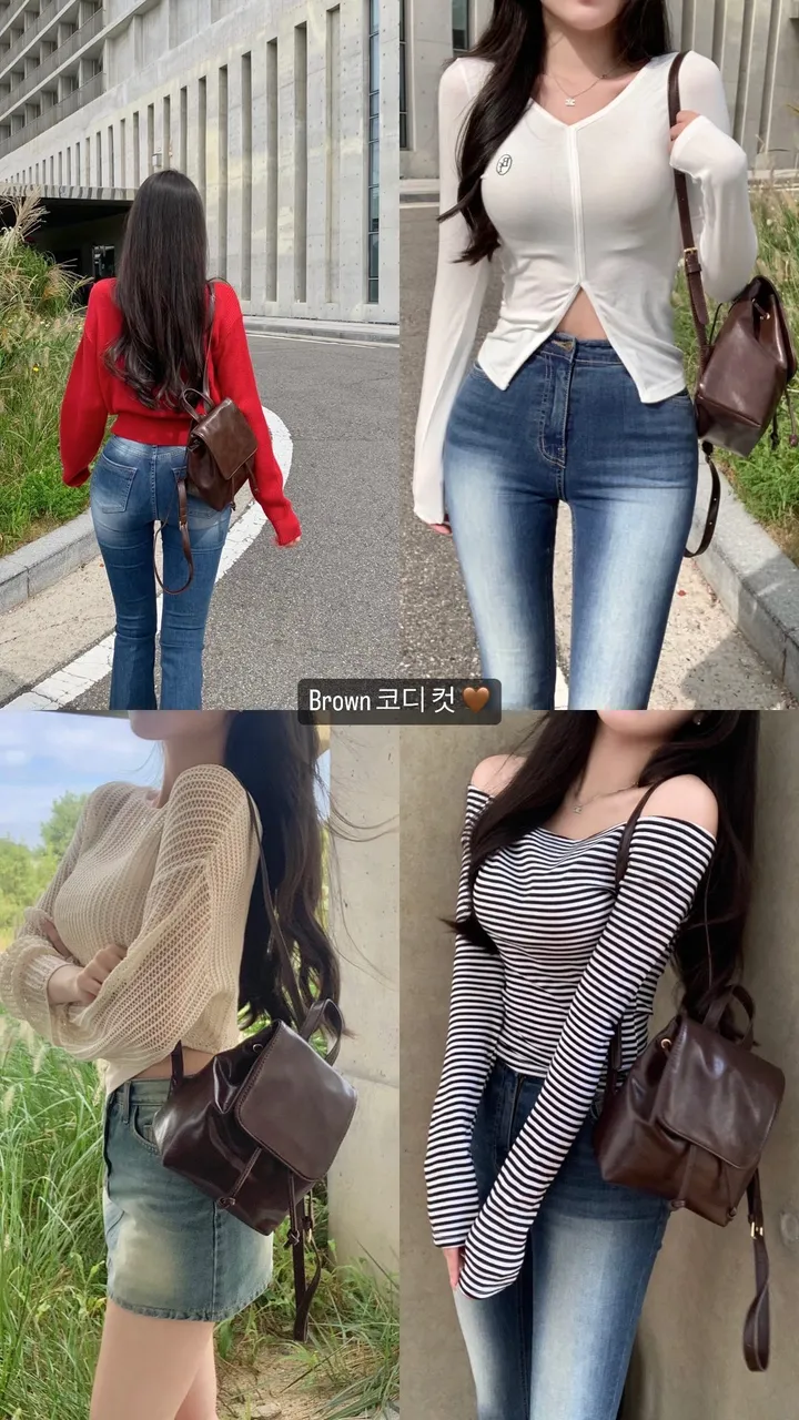 [ 5color ] 미니쉘 복조리 레더 미니 백팩 상세 이미지 9