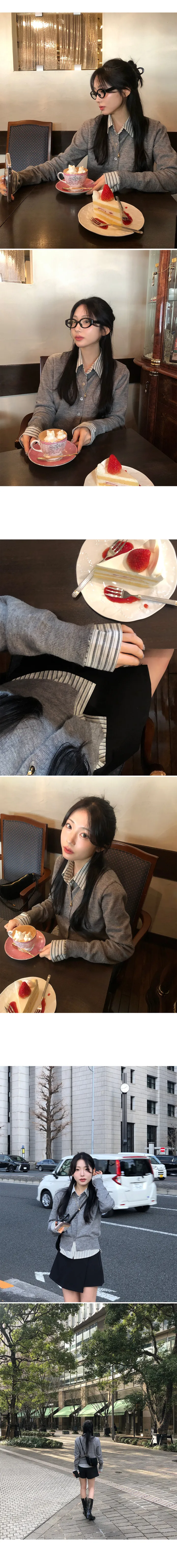 [DEAR'S MADE] (봄🌷/부드러움) 앤츠 라운드 트임 가디건 상세 이미지 14