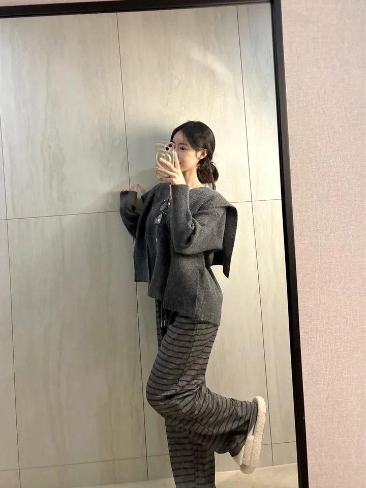 *숄 세트/강추! 여리 숄 니트 금장 가디건 *브이넥가디건, 숄가디건 상세 이미지 19