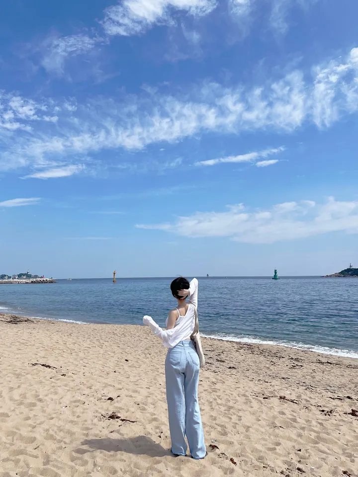 [자체제작/허리쏘옥/기본,롱ver] 후들후들 얇은 썸머 연청 와이드 데님 여름 청바지 롱팬츠 상세 이미지 70
