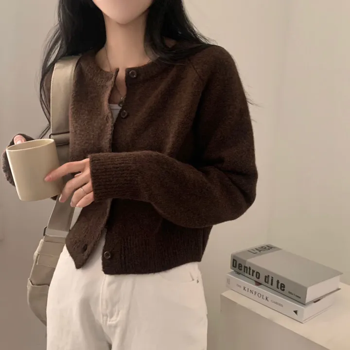 [폭닥폭닥/색감맛집!] 네이 캐시미어울 알파카 라운드 니트가디건 - 6color 상세 이미지 10