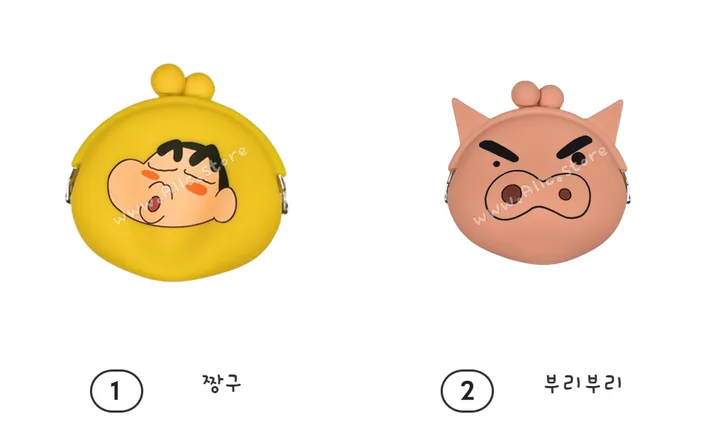 🚀 올씨 캐릭터 짱구 부리부리 흰둥이 초코비 pvc 가마구치 동전지갑 [당일로켓출고] 상세 이미지 7