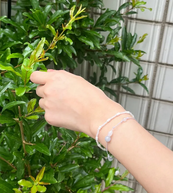 blue lace knotted bracelet 상세 이미지 8