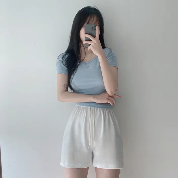 [11color/인생반팔] 코튼 데일리 부드러운 무지 라운드 반팔 기본 티셔츠 - 11color 상세 이미지 45
