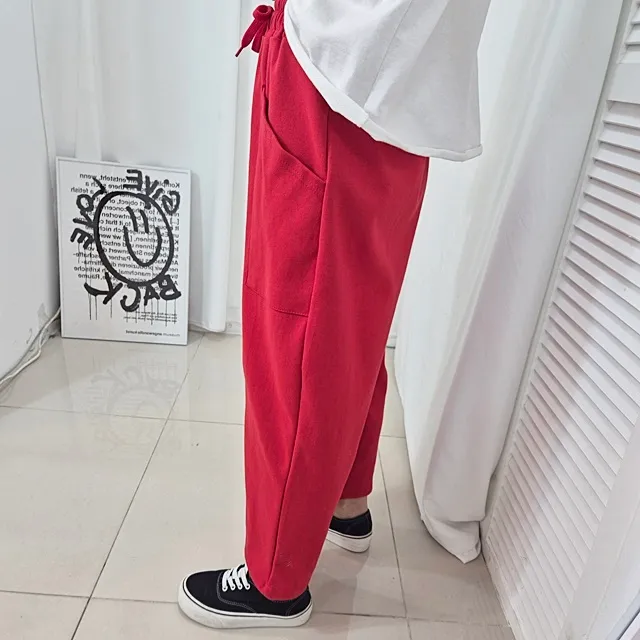 [~99SIZE]캐릭 자수 밴딩배기팬츠 상세 이미지 12