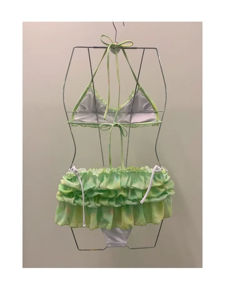 [당일배송/3PCS]릴리안 프릴 폼폼 스커트 비키니 (1 color) 상세 이미지 28