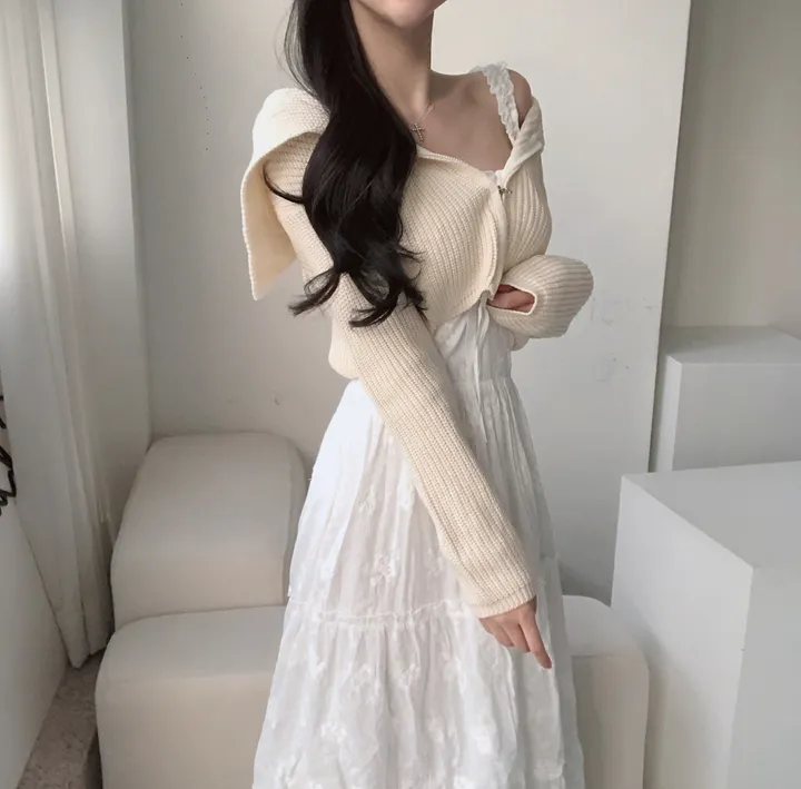 *당일* 슈슈 하찌 세라 크롭 가디건 4color 투웨이 투지퍼 봄신상 가디건 루즈핏 상세 이미지 24