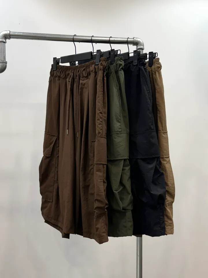 (누적 1000장)(4COLOR) 빅포켓 나일론 8부 카고팬츠 (카고반바지, 여름반바지, 8부팬츠, 와이드반바지, 카고하프팬츠, 나일론팬츠) 상세 이미지 60