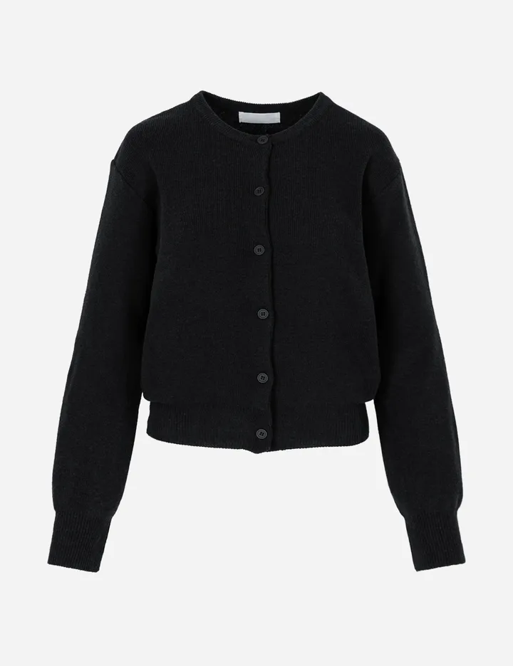 BASIC ROUND NECK KNIT CARDIGAN 베이직 라운드 니트 가디건 무지 긴팔 가디건 상세 이미지 12