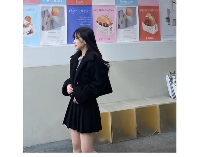 [라스트세일][데이트룩⛄] 털빠짐x, 더플 뽀글이 무스탕 자켓 떡볶이 코트 플리스 누빔 숏 코트 [데이트룩/ 여친룩/ 연말룩/ 신년룩 추천] 상세 이미지 17