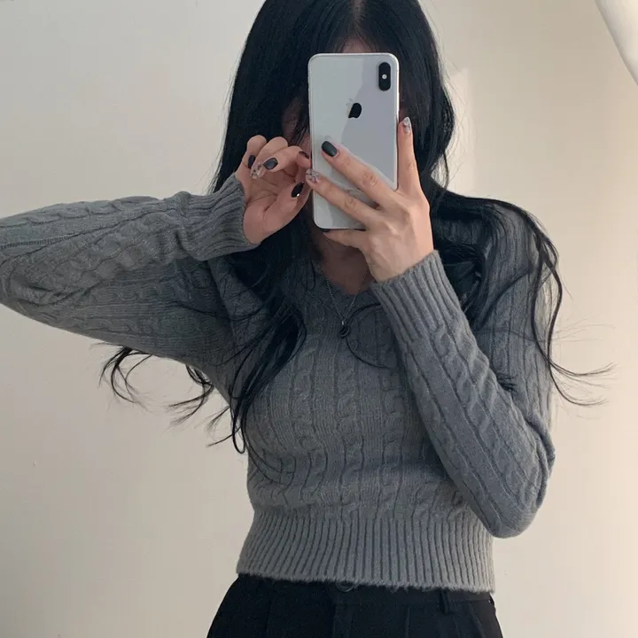 [허리보정2탄] 에브리데이 꽈배기 브이넥 니트 ;4col 상세 이미지 22