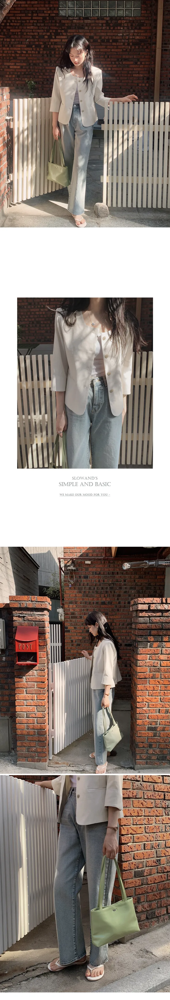 [🤎데일리/가벼움] #LENTO. Bazil Everyday bag  - 5 color (SLOWMADE/자체제작/비건레더/플레인/실버백/글로시) 상세 이미지 49