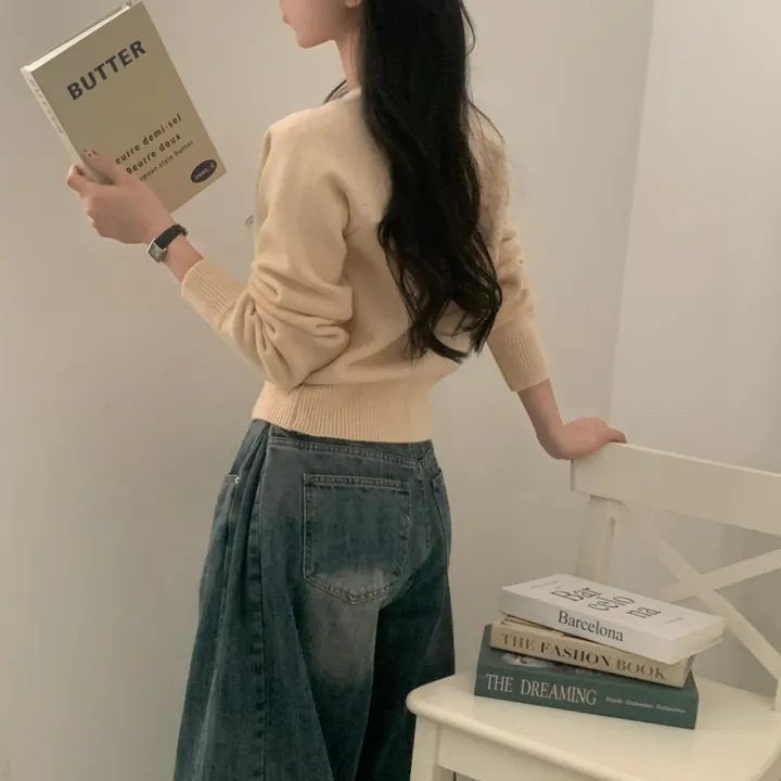 [스탠다드핏/데일리🤎] 리너스 실버 펜던트 나그랑 브이넥 니트가디건 - 6color 상세 이미지 20