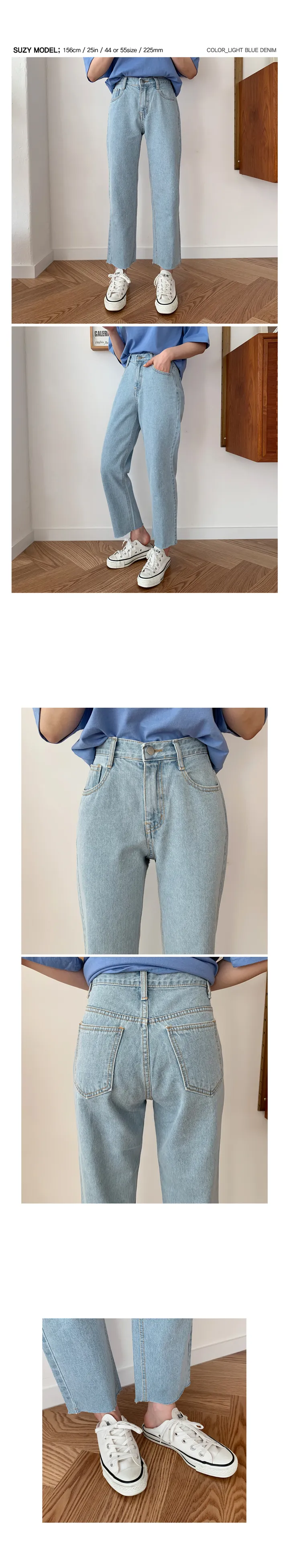 '당일발송'[landmade]인생핏키작녀썸머데님일자팬츠 (2color)'S-XL사이즈' 상세 이미지 40