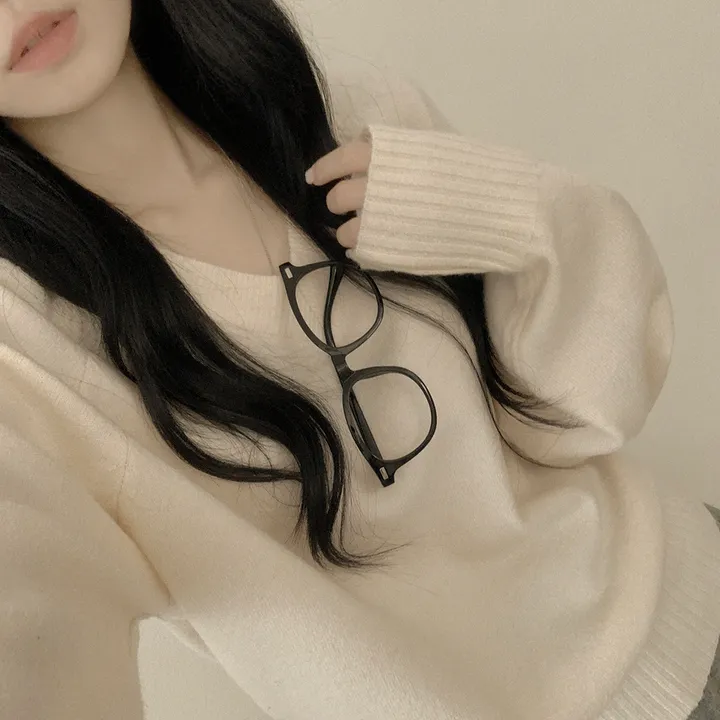 [얇은봄VER/리얼인생핏!] 여리여리~ 베이직 브이넥 나그랑 루즈핏 긴팔 봄니트 상세 이미지 15