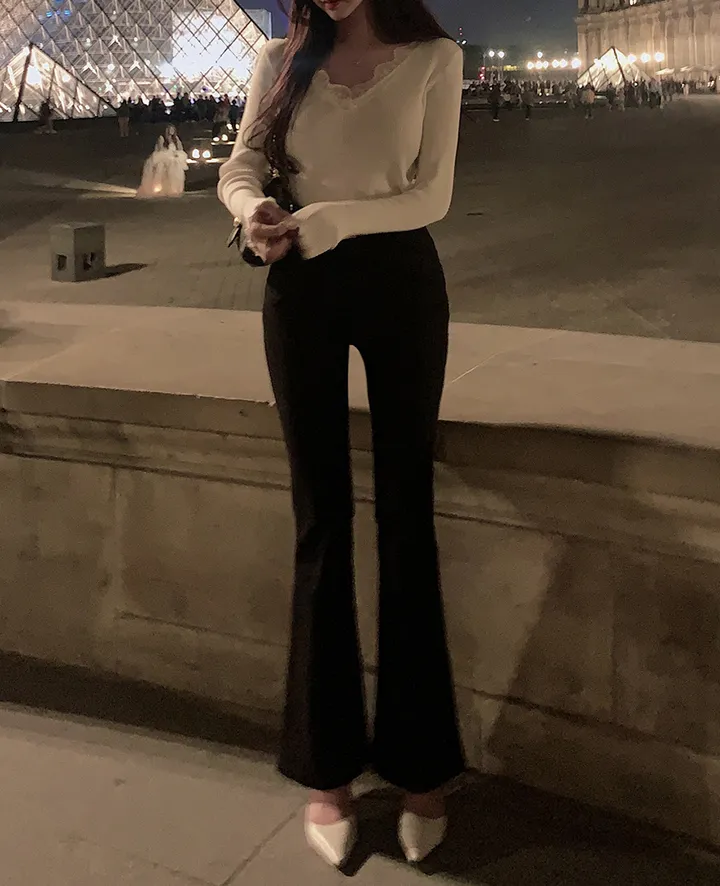 단독) 볼링레직기밴딩부츠컷 pants 💗2ver.숏/롱 (xs사이즈,숏기장 추가!) 상세 이미지 38